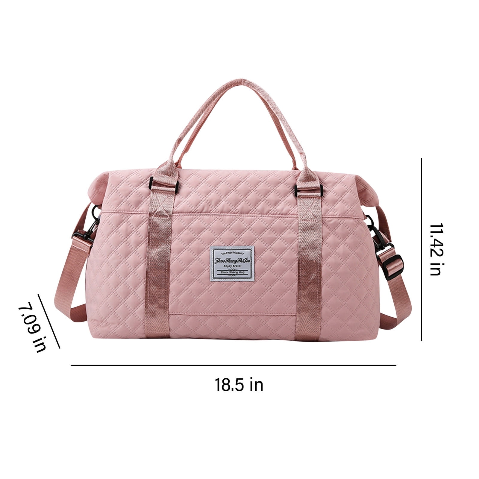 SLYNSHome Travel Duffle Bag For Women, Sport Gym Tote Bag With Toiletry Bag, Large Carry On Overnight Bag For Women Girls Travel, Gym Bag For Labor And Delivery Bag