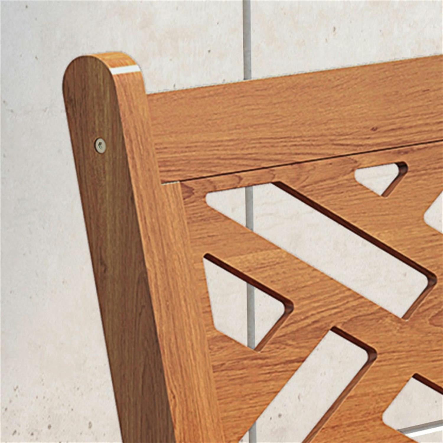 Demi Bonn 5-Piece Teak Outdoor Dining Set, All-Weather Wood Table & Chairs for Backyard, Garden, Poolside, Deck, Brown