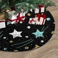 thumbnail image 3 of FMSHPON Doodle Star Seamless Xmas Christmas Tree Skirt Stand Mat for Holiday Party Decoration Indoor Outdoor 36 inches, 3 of 3