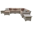 thumbnail image 1 of Coast 9 Piece Outdoor Wicker Patio Furniture Set in Wheat, 1 of 2