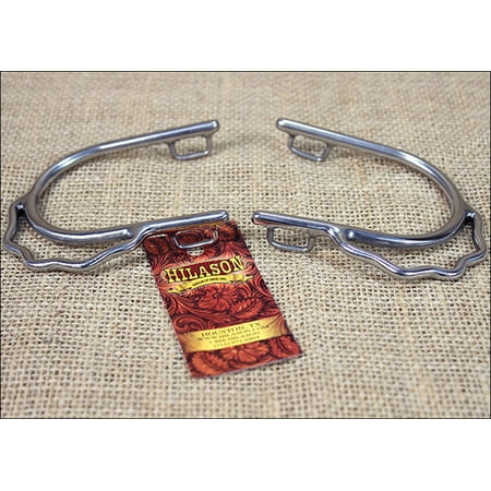 Show Spur Straps - HILASON STAINLESS STEEL LADIES BUMPER SPURS WITH SPUR STRAP LOOPS