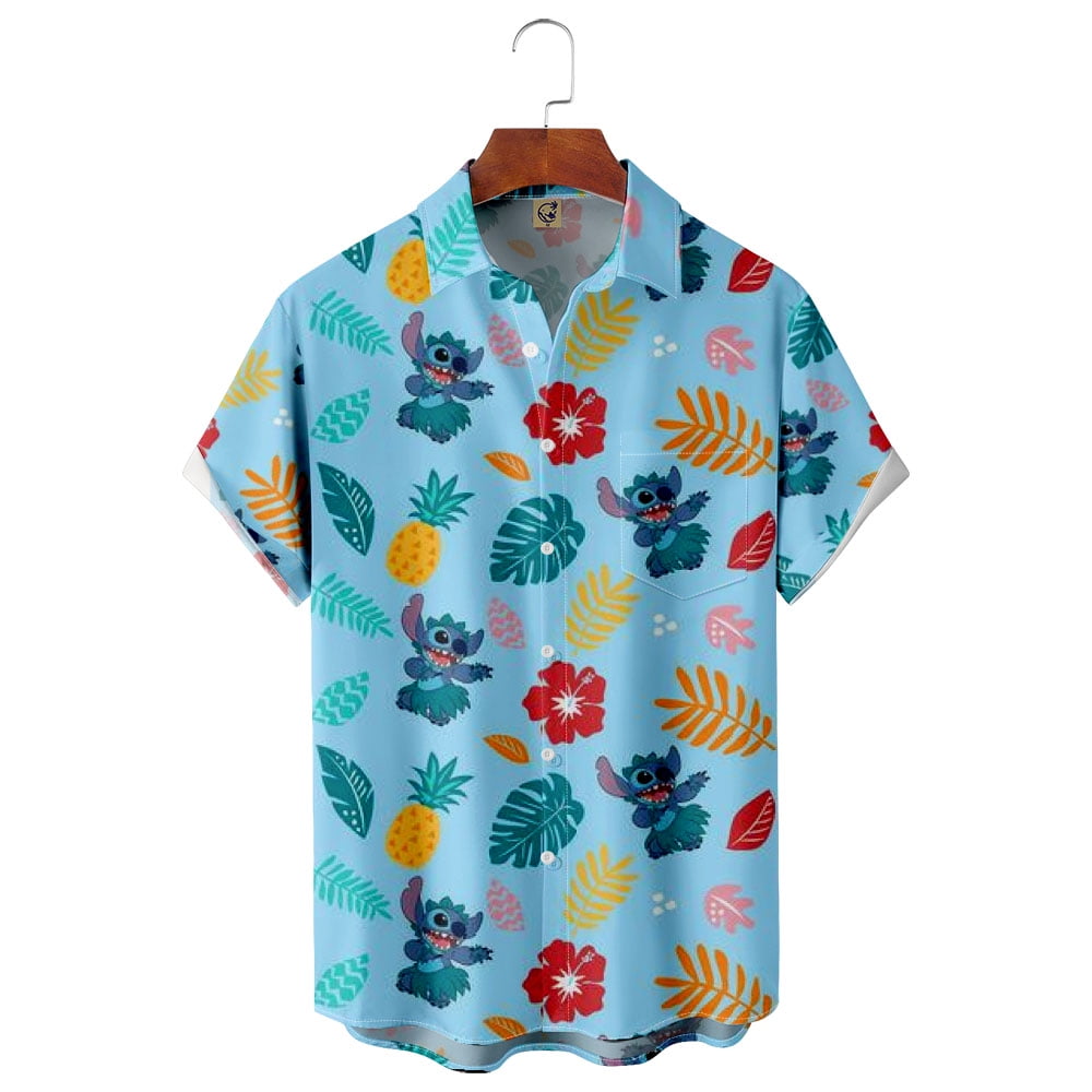 Disney Aloha Stitch Ohana Hawaiian Shirt, Lilo And Stitch Hawaiian ...