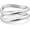 Silver Irregular Set, variant on Gold Cuff Bangle Bracelets For Women Set Chunky Trendy Hinged Irregular Cuff Open Wide Gold Bracelet Minimalist Jewelry Gift 2pcs