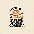 thumbnail image 4 of Inktastic Monkey I Love Hanging out with My Grandpa Boys or Girls Baby T-Shirt, 4 of 5
