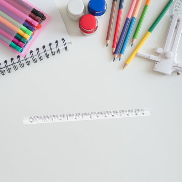TABLETREANDS 8Ud Para Dibujo Triangular Transparente Con Medición Precisa Para Escuela Y
