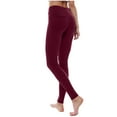 thumbnail image 4 of Over Size Women High Waisted Cargo Pants Women's Casual Trousers Solid Elastic Waist Pants Stretchy Stylish Pants Yoga Cargo Pants With Pocket Gift for Adults Ndbuld Wine M, 4 of 7