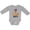AC-Heather Grey, variant on Inktastic Lab Life is Ruff Yellow Lab Boys or Girls Long Sleeve Baby Bodysuit