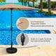 thumbnail image 2 of Sombrilla para patio exterior HealSmart de 9 pies con inclinación y manivela, color canela, 2 of 7