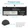 thumbnail image 6 of L18C4PF0 L18M4PF0 Laptop Battery for Lenovo ThinkBook 13S-IWL 14S-IWL 13S-IML 14S-IML 20RR 20RS 20R9 20RM Series L18D4PF0 5B10S73499 5B10S73500 5B10S73501 5B10W67315 15.36V 45Wh, 6 of 9