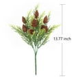 thumbnail image 2 of 3 Bundles Artificial Winter Pine Needles Branches, Fake Greenery Pine Picks with Pinecone Christmas Flower Arrangements for DIY Crafts Xmas Wreath Garland Decoration, fenze Artificial Plants, 2 of 8