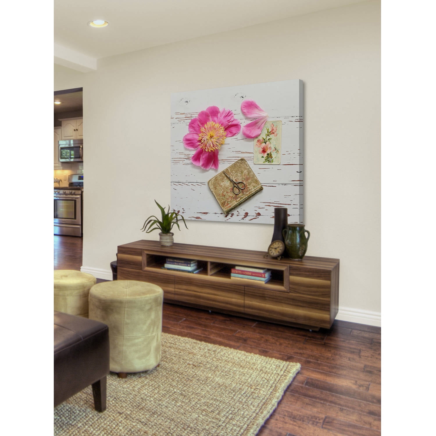 Marmont Hill - "Peony Still Life" by Sylvia Cook Painting Print on Wrapped Canvas