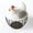 Gray, variant on Chicken-Shaped Egg Storage Basket with Lid, Egg Holder, Decorative Storage for Fruits Snacks and Dried Fruits, Organizer Case, Home Kitchen Table Decor, Container Egg Basket