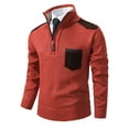 thumbnail image 2 of Gibobby Suéter cuello de tortuga hombre Suéteres de cuello de tortuga para hombre, mezcla de lana de cachemira, ligeros, manga larga, cuello alto(Naranja,XG), 2 of 4