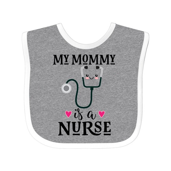 Inktastic Nurse Mom Kids Nursing Girls Baby Bib
