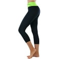thumbnail image 3 of ToBeInStyle Women's Comfy Capri Yoga Pants with Criss-Cross Design, 3 of 7