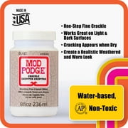 Mod Podge One-Step Fine Crackle Effect Medium, Decoupage Glue Top Coat, Clear, 8 fl oz