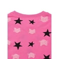 thumbnail image 5 of WIBACKER 2 Piece Pajamas Set Cotton Toddler Girls Snug Fit Pjs Kids Long Sleeve Top & Pants Nightwear Sets, Star, 10-11 Years, 5 of 10