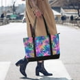 thumbnail image 4 of FORMRS Canvas Laptop Tote Bag for Women with 15.6" Computer Compartments Shoulder Handbag, Colorful Starfish, 4 of 7