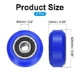 thumbnail image 2 of 8 Pcs Roue d'Imprimante 3D avec Roulement Linéaire 625RS, Roue à Poulie en Plastique pour Imprimante 18D, Bleu, 2 of 5