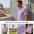 thumbnail image 6 of Breeze Capri Polo Shirt for Men Beer Belly Wearbreeze Short Sleeve Collared Textured Casual Golf Shirt, 6 of 6