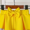 thumbnail image 4 of Staki Children's Summer Set Toddler Baby Girl Clothes Summer Sleeveless Tank Top Shorts Skirts Outfit Girls Clothing Set 9M 12M 18M Yellow,9-12 Months, 4 of 6