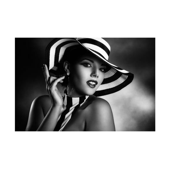 Canvas Wall Art - Peppe Tambe 'Blackandwhite' Wall Art for Living Room, Bedroom, or Office Décor by Trademark Fine Art - 19 x 12 Inches