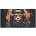 thumbnail image 2 of Lion Hoodie Earphones 3 Ring Binders 1.5 inch Hardcover File Folders with Interior Pockets A4 Size Organizer for School Office Hospital, 2 of 8