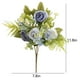 thumbnail image 3 of Ramo de Peonías Artificiales de Tela Azul, Blanca y Amarilla. Arreglo Floral Artificial de 30 Cm de Alto para Decoración Del Hogar, 4 Tallos., 3 of 6