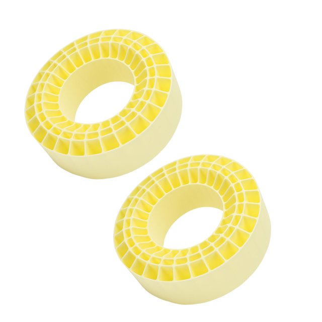 2 Pcs Pneus Creux en Silicone 2.2 Po pour Voitures Crawler 1/10 Résistant à l'Eau Absorption des Chocs Léger