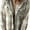 Gray, variant on VIWORLD Women's Fleece Lined Plaid Flannel Shacket, Hooded Button-Down Coat with Flap Pockets for Fall Brown，S