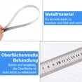 thumbnail image 3 of 3-teiliges Edelstahl-Lineal, Kante Messwerkzeug Ruler, Metall-Lineale mit Umrechnungstabelle, Metalllineal mit Doppelseiten Skala Kante, Metall Lineal für Engineering, 3 of 7