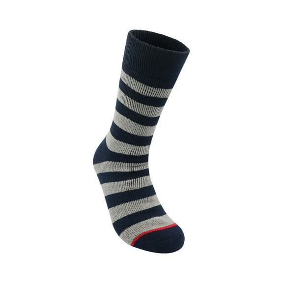 Avalanche Men's Outdoor Striped Brush Lined Thermal Crew Socks