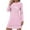 Pink, variant on yillto Womens Heart Nightgowns Long Sleeve Loose Crewneck Sleepwear Nightshirts Soft Ladies Sleepshirts