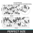 thumbnail image 7 of White Chicken Sketch Pattern Kitchen Rugs Sets Of 2,Anti Fatigue Kitchen Mat Rugs Non Slip Washable,Decorative Kitchen Floor Mats for Kitchen,Sink,Laundry,17"x30"+17"x47", 7 of 7