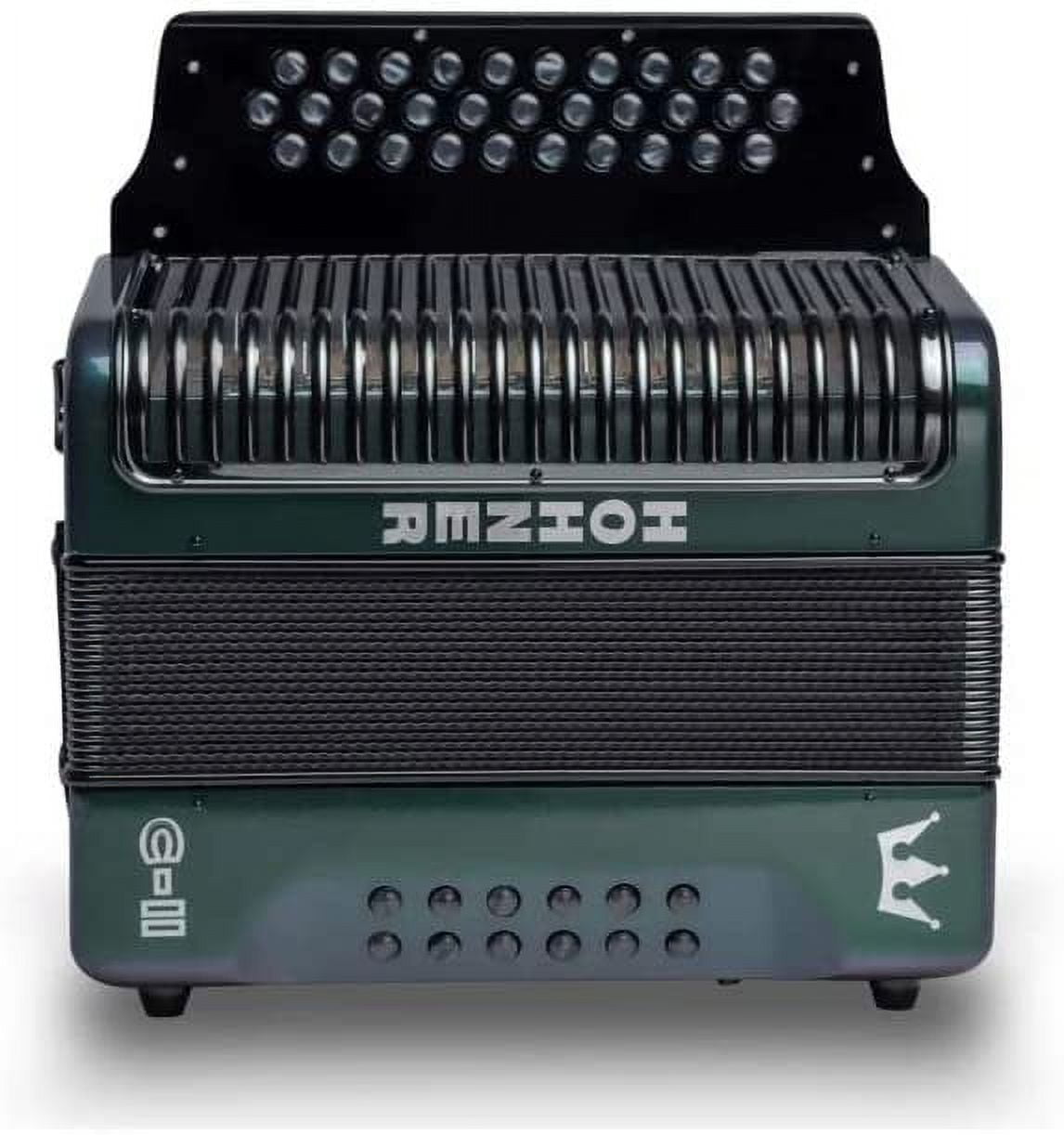 Hohner Corona C-II FBbEb Accordion Green to Gold