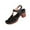 Black, variant on Women Sandals Boho Chunky Heel Open Toe Ankle Straps Peep Toe Crisscross Shoes Casual Summer Beach Outdoor Footwear Dressy Sandals 6.5