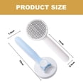 thumbnail image 2 of Cat Brush With Release Button, Cat Brush For Long Or Short Haired Cats, Cat Grooming Brush - blue, 2 of 5