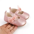 thumbnail image 2 of Yoyauz Baby Girl Mary Jane Shoes Anti Slip Rubber Sole Ballet Slippers Princess Dress Wedding Shoes Newborn Kids Shoes Toddler Shoes（0-12 Month）, 2 of 8