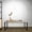 Wood + Wood#89, variant on Bali Coastal Modern Coffee Table Natural Wood Top with Black Metal Legs for Living Room, 39L x 20W x 16H Inches