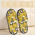 thumbnail image 2 of Balery Cartoon Bear Yellow Pantuflas de Casa de Felpa Silenciosas con Diseño Estampado, Zapatillas Cómodas Antideslizantes de Algodón para Interior-Medium, 2 of 8