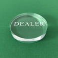 thumbnail image 4 of Transparent Dealer Button - Crystal Casino Dealer for Tournaments, Craps, and Card Games, 4 of 4