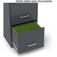 thumbnail image 5 of 3-Drawer Vertical File Cabinet, Letter Size Documents, Lockable & Mobile, 18.9" D x 14.3" W x 26.8" H, Charcoal, 5 of 9