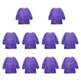 thumbnail image 3 of Delantal de para niños, delantal de pintura para niños con larga, , lavable, impermeable, para hornear y alimentar. Púrpura, 3 of 8