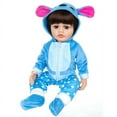 thumbnail image 3 of AmaMary Reborn Doll Clothes 20-23 Inch Blue Dog Outfit – Plush Hooded Cartoon Set for 22 Inch Dolls – Soft Eco-Friendly Fabric Accessories for Kids Age 3+, Birthday & Holiday Gift Collectibles, 3 of 5