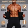 thumbnail image 5 of KIWI RATA Neoprene Sauna Workout Waist Trainer for Men Sweat Trimmer Belt with Double Tummy Control Straps, 5 of 6