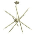 thumbnail image 2 of 47006-01 Livex Lighting Soho - 10 Light Chandelier-26 Inches Tall and 28 Inches Wide-Antique Brass Finish, 2 of 16