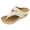 White, variant on Rokment Women's Orthopedic Wedges Flip Flops Boho Beach Summer Flower Embroidered Leather Wide Width Arch Support Walking Slip on Sandals Comfortable Dress Thongs Slides Shoes Black Size 6.5