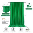 thumbnail image 2 of Backdrop ZEBMOON - Cortina satinada (150 x 213 cm, 2 paneles), color verde, 2 of 5