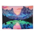 thumbnail image 5 of PRATYUS   Mountain Tapestry Stars Tapestries Space Planet Tapestry Sun Sunset Tapestry Forest Tree Tapestry Nature Landscape Tapestry Wall Hanging for Bedroom Painting, 5 of 6