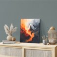 thumbnail image 2 of Wall Art Prints, Burnt Orange Black Abstract Art Framed Canvas Prints for Bedroom Living Room Bathroom Office, Modern Art White Gallery Wrap Wall Art Poster for Gifts Home Decor 12"x12", 2 of 9
